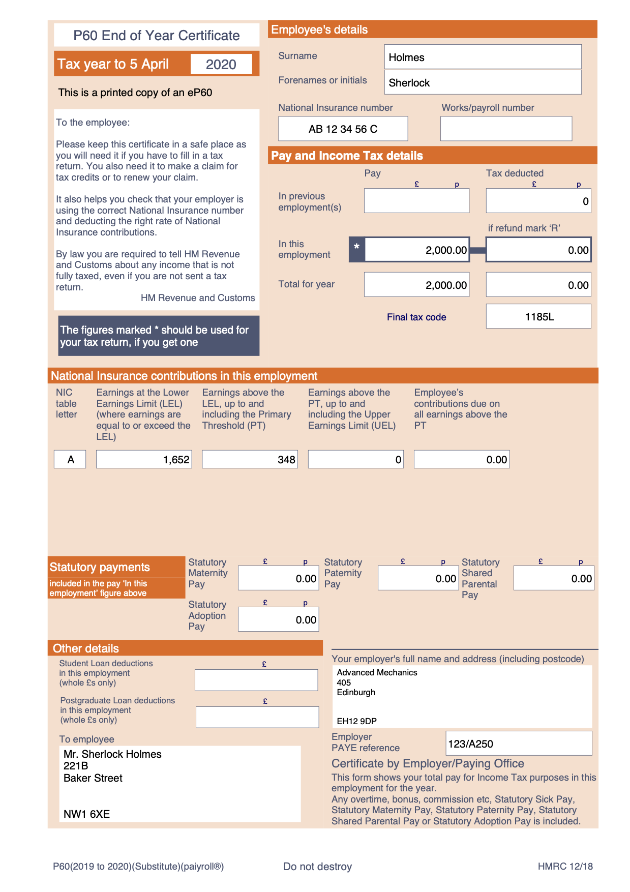 GDPR email payslips